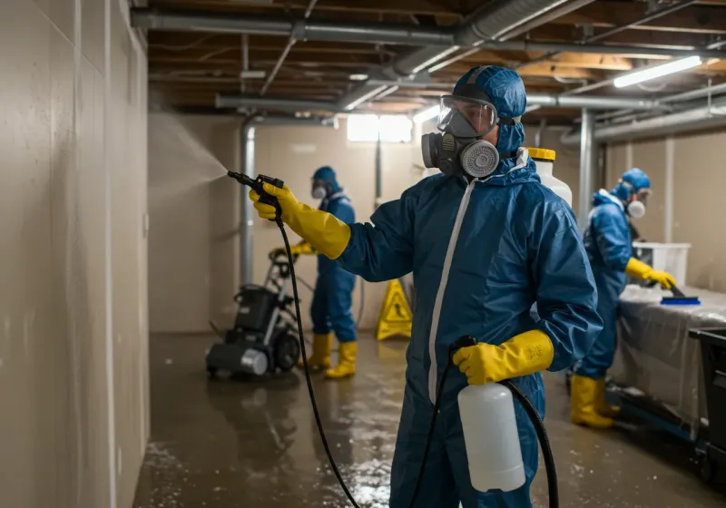 Basement Sanitization and Antimicrobial Treatment process in Kula, HI