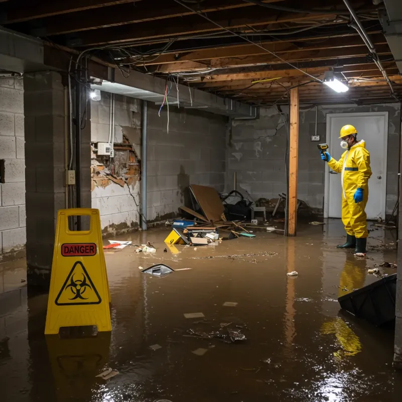 Flooded Basement Electrical Hazard in Kula, HI Property